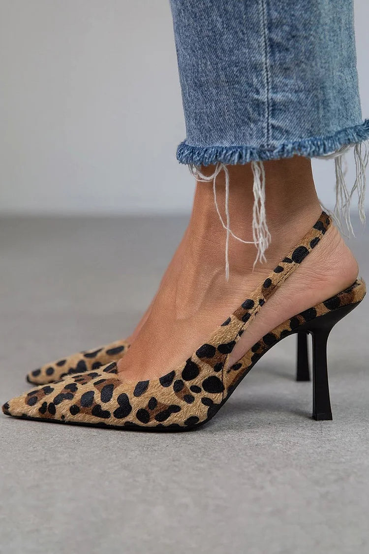 Spitze Slingback-Stilettos