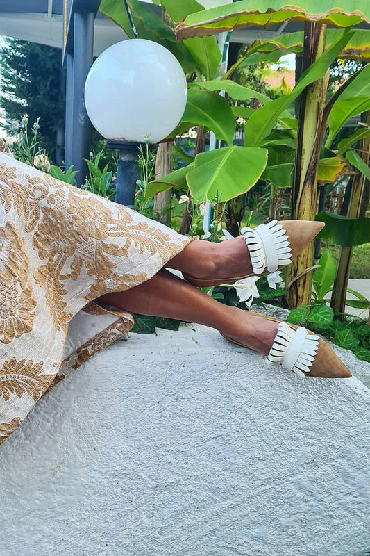 Faux Leather Tassels Slip-On Pointy Toe Casual Flats Shoes