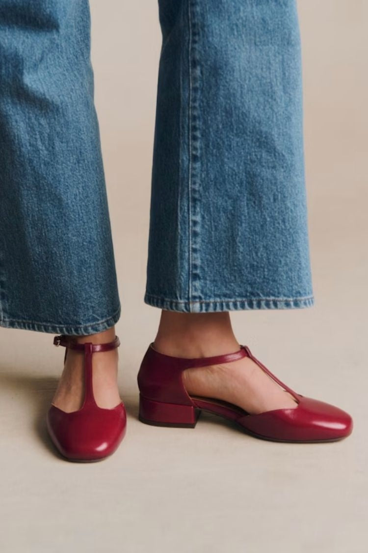 Retro T-Strap Square Toe Block Heels [Pre Order]