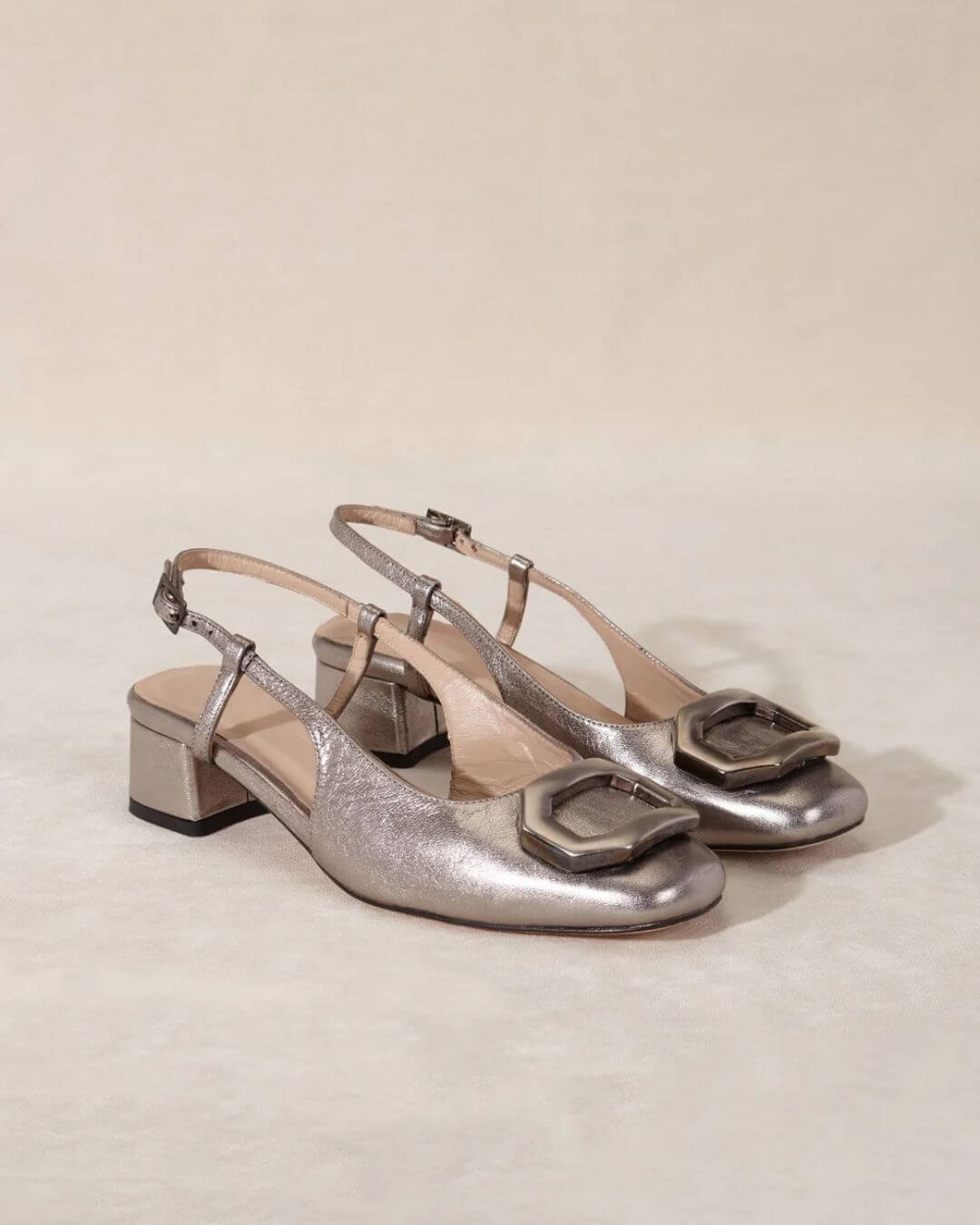 Square Buckle Pointy Flats [Pre Order]