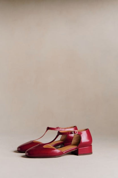 Retro T-Strap Square Toe Block Heels [Pre Order]