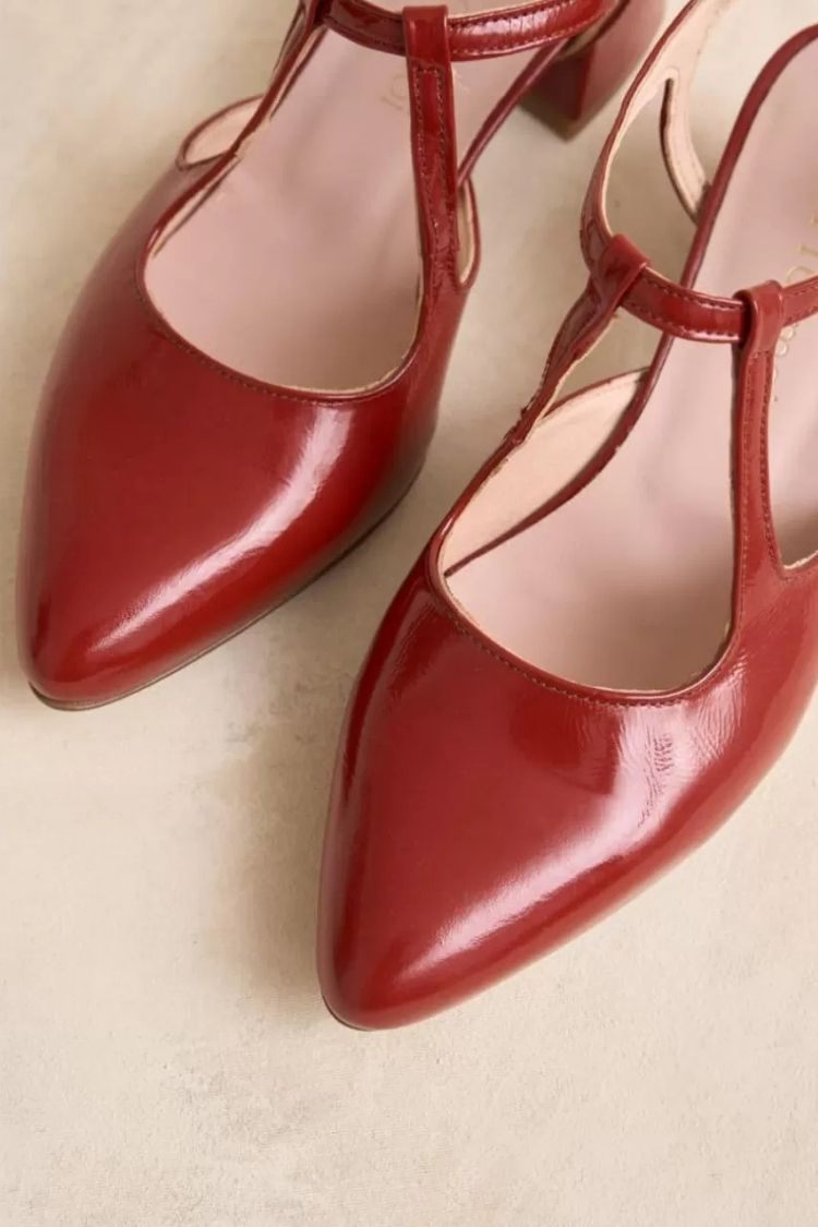 Patent T-Strap Block Heels [Pre Order]