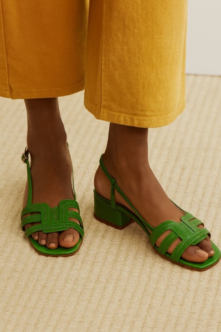 Strappy Slingback Block Heel Sandals [Pre Order]