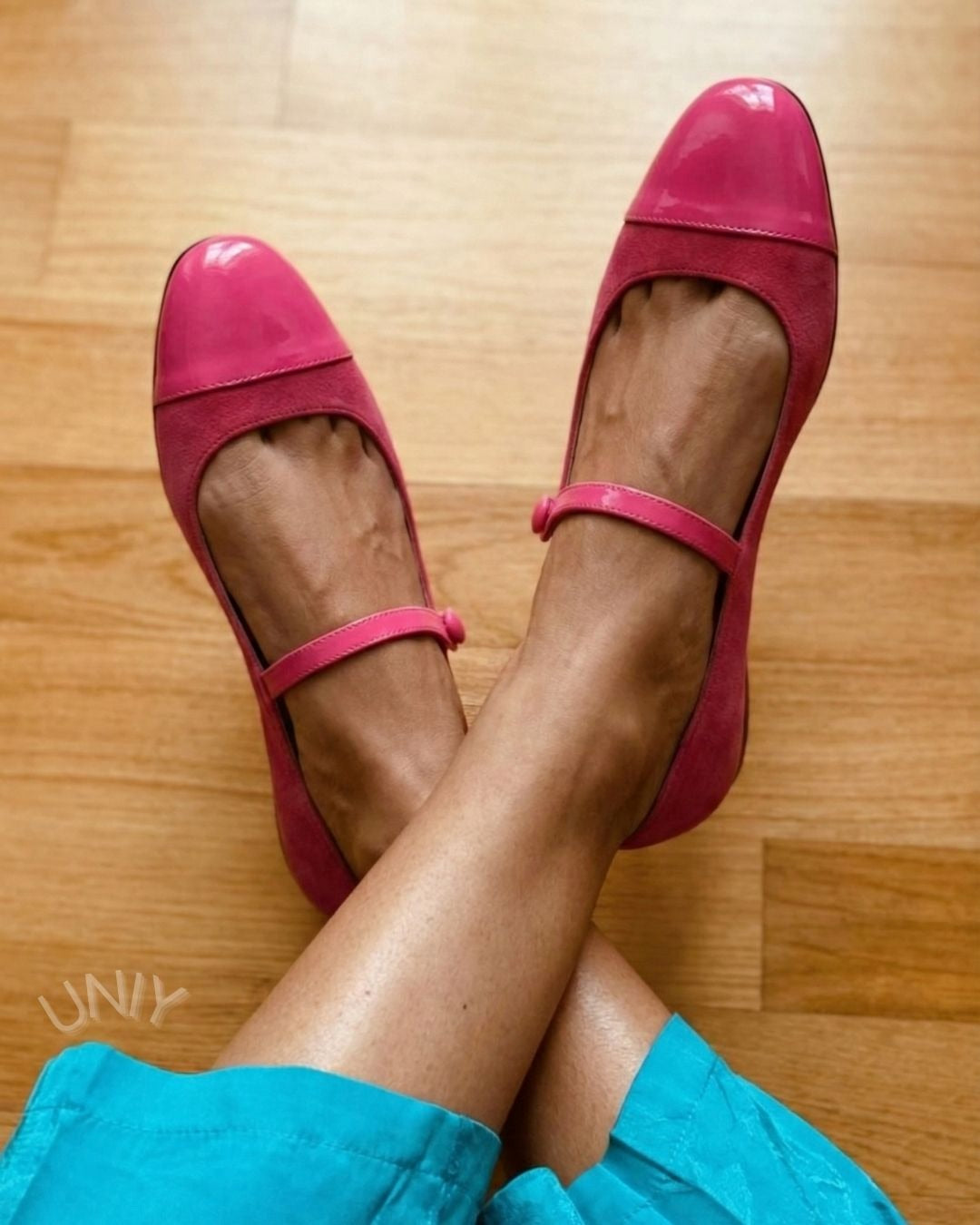 Patent Leather Cap Toe Mary Jane Flats [Pre Order]